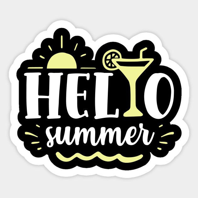 Hello Summer Sticker by The WYLD Tribe